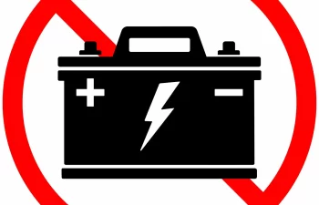 What should you not do with a car battery?