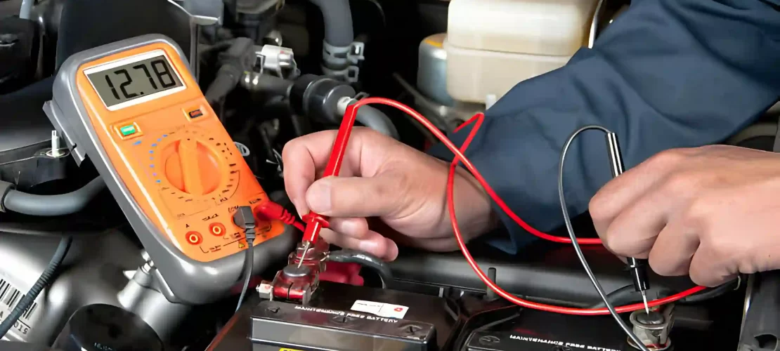 What voltage is low for a car battery?